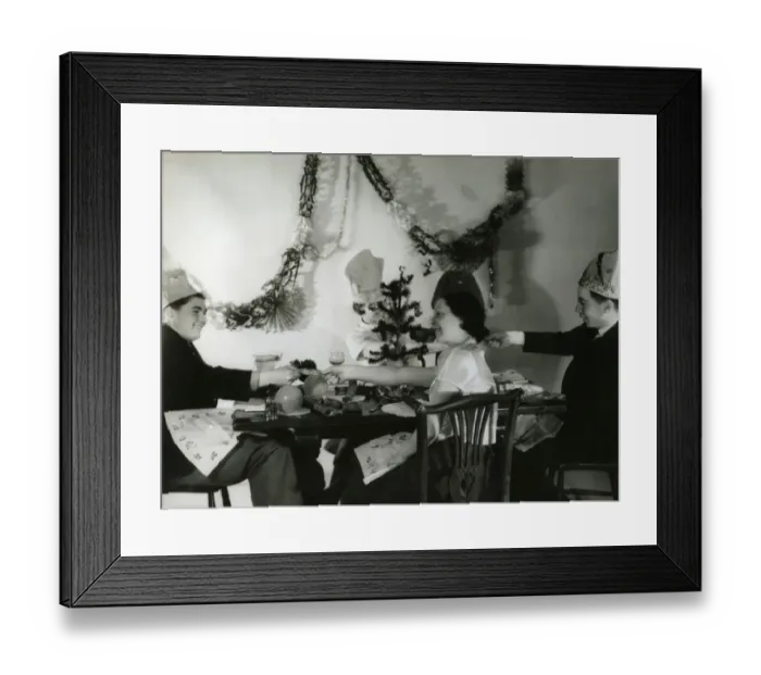 Framed Print : Pulling Crackers / 1930S Framed Print : Pulling Crackers / 1930S