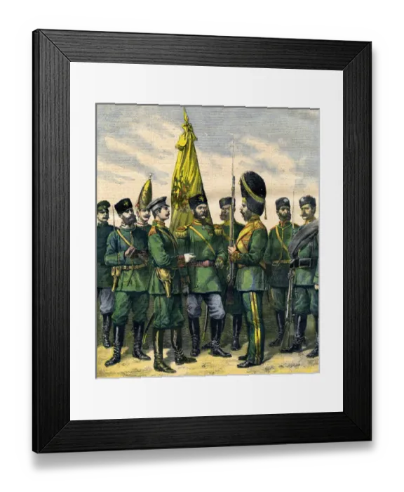 Framed Print : Russian Infantry 1892 Framed Print : Russian Infantry 1892