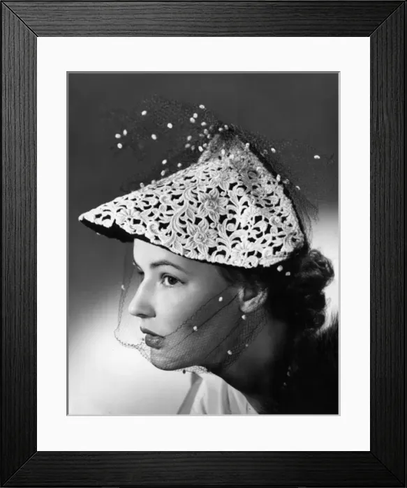 Framed Print : Fashionable 1950S Hat Framed Print : Fashionable 1950S Hat