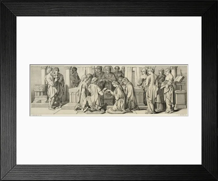 Framed Print : The marriage of King Harold II Framed Print : The marriage of King Harold II