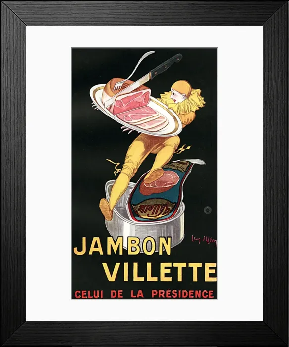 Framed Print : Advert / Meat / Villette Ham Framed Print : Advert / Meat / Villette Ham