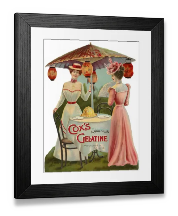 Framed Print : Advert / Gelatine / Cox s Framed Print : Advert / Gelatine / Cox s