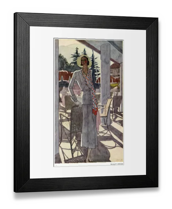 Framed Print : Costume by Rouff 1931 Framed Print : Costume by Rouff 1931