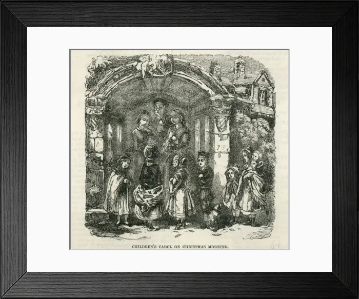 Framed Print : Children Carol Singers Framed Print : Children Carol Singers