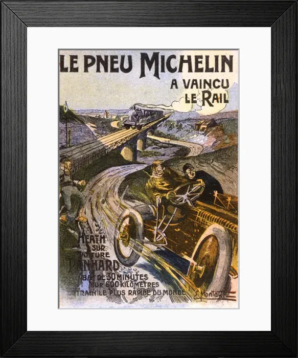 Framed Print : Advert / Michelin Tyres Framed Print : Advert / Michelin Tyres