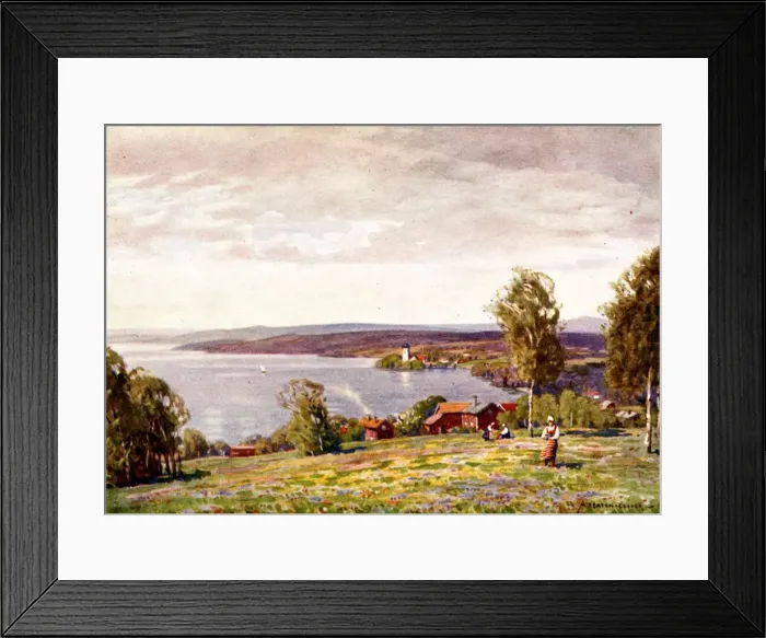 Framed Print : Sweden / Lake Siljan 1927 Framed Print : Sweden / Lake Siljan 1927