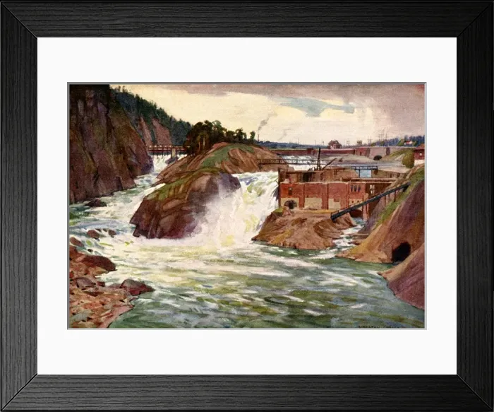 Framed Print : Sweden / Trollhattan Falls Framed Print : Sweden / Trollhattan Falls