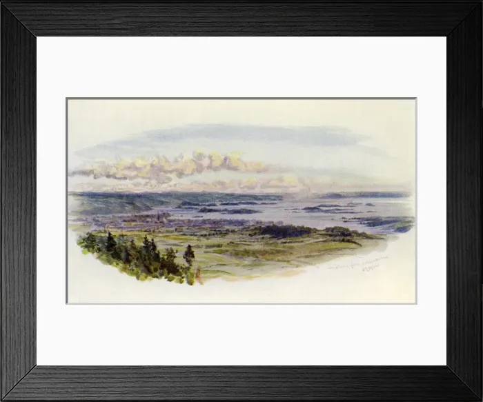 Framed Print : Oslo / Distant View 1909 Framed Print : Oslo / Distant View 1909