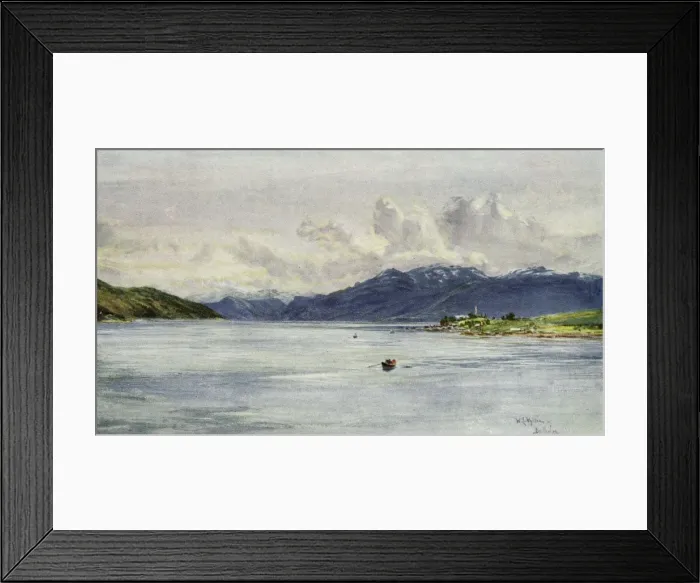 Framed Print : Norway / Sognefjord 1909 Framed Print : Norway / Sognefjord 1909