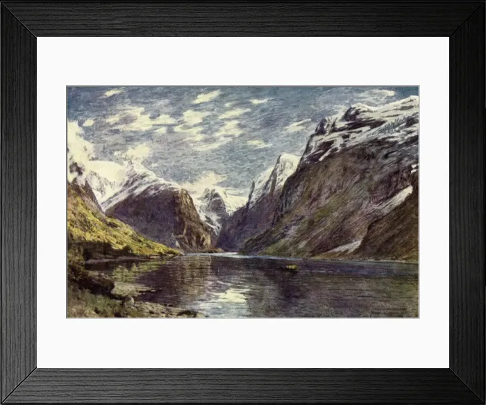 Framed Print : Norway / Nordfjord 1914 Framed Print : Norway / Nordfjord 1914