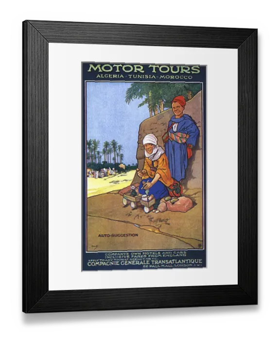 Framed Print : Advert / N Africa Tours Framed Print : Advert / N Africa Tours