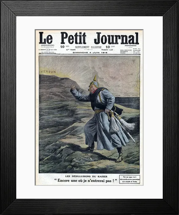 Framed Print : Ww1 Cartoon / Pj Verdun Framed Print : Ww1 Cartoon / Pj Verdun