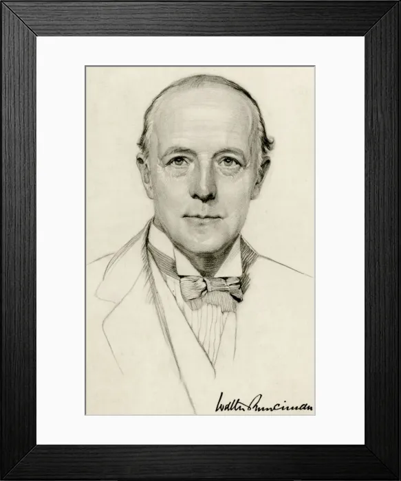 Framed Print : Walter Viscount Runciman Framed Print : Walter Viscount Runciman