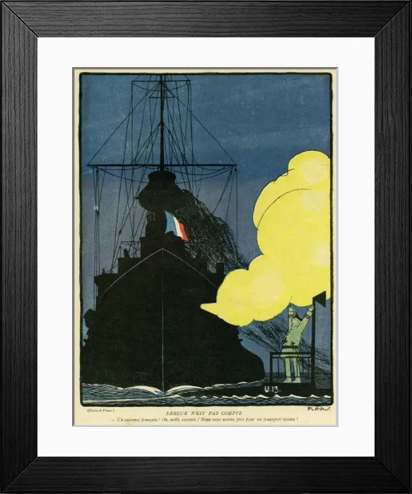 Framed Print : Ww1 Cartoon / Neutral 1916 Framed Print : Ww1 Cartoon / Neutral 1916