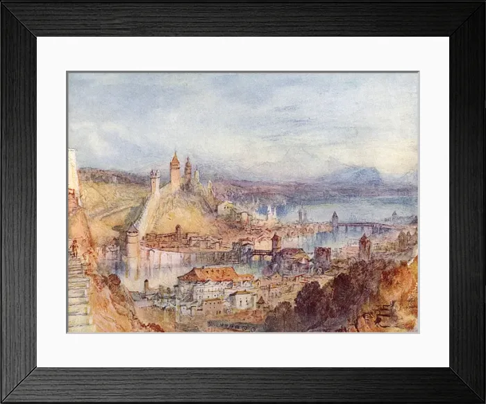 Framed Print : Lucerne / Turner C1840 / 1 Framed Print : Lucerne / Turner C1840 / 1