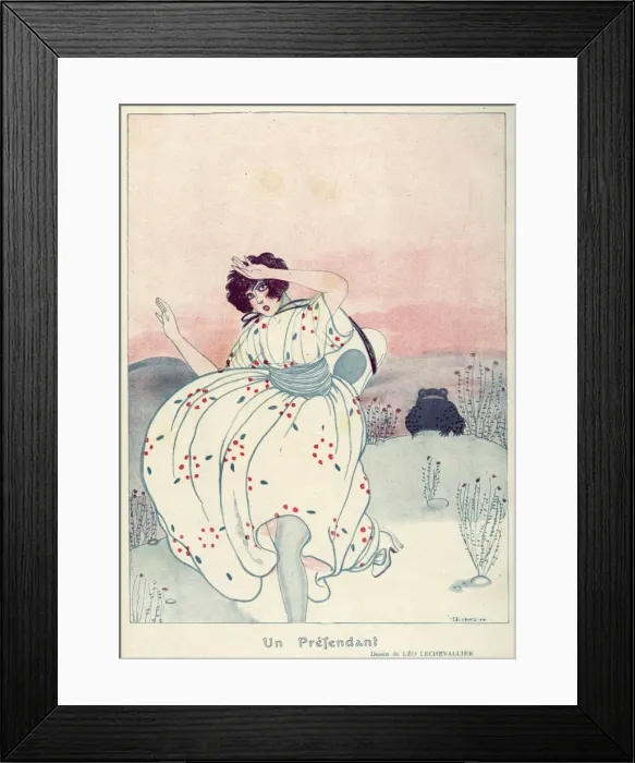 Framed Print : The Frog Suitor Framed Print : The Frog Suitor