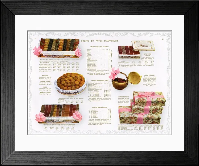 Framed Print : Advert  /  Fruit Bonbons