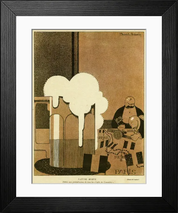 Framed Print : Cartoon, Still Life, WW1 Framed Print : Cartoon, Still Life, WW1