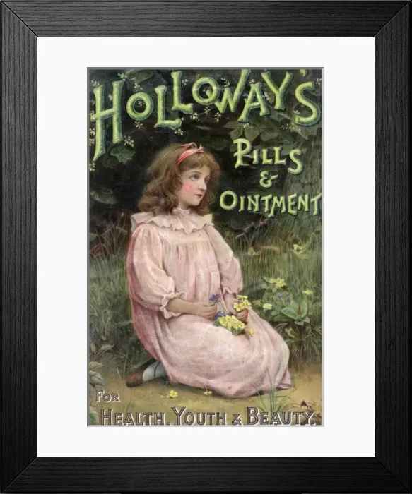 Framed Print : Advert / Holloways Pills Framed Print : Advert / Holloways Pills