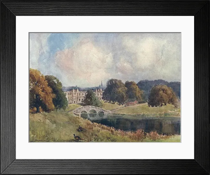 Framed Print : Audley End / Essex / 1909 Framed Print : Audley End / Essex / 1909