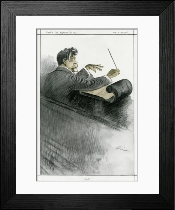 Framed Print : Nikisch Conducting Framed Print : Nikisch Conducting