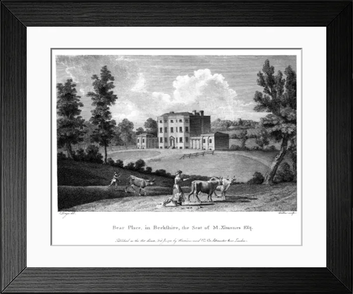 Framed Print : Bear Place / Berks / 1788 Framed Print : Bear Place / Berks / 1788