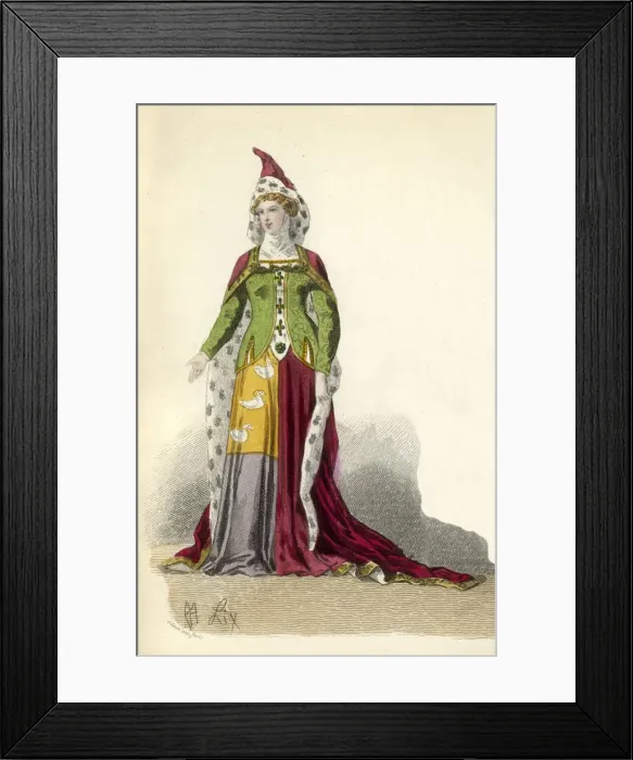 Framed Print : Costume / 1364 / Hist. Fash Framed Print : Costume / 1364 / Hist. Fash