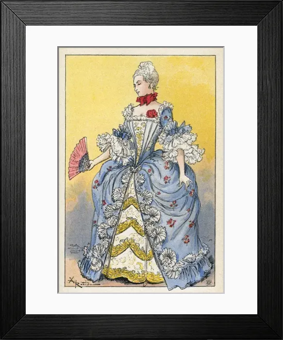 Framed Print : Lady of Ca 1760 Framed Print : Lady of Ca 1760