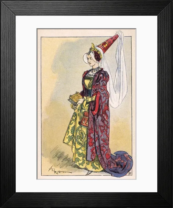 Framed Print : 15th Century Lady Framed Print : 15th Century Lady