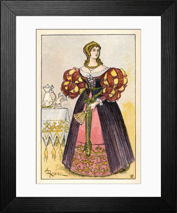 Framed Print : French Lady Ca 1520 Framed Print : French Lady Ca 1520