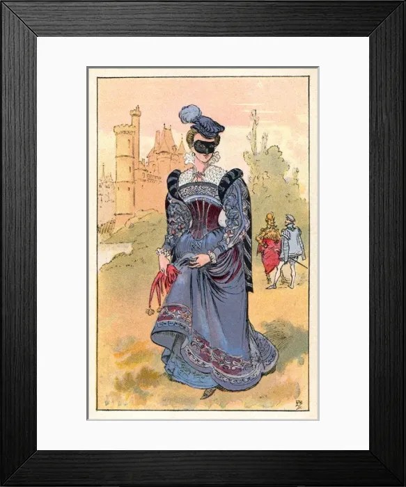 Framed Print : French Lady Ca 1570 Framed Print : French Lady Ca 1570