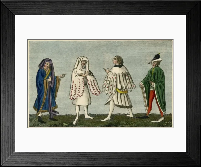 Framed Print : Persons of Rank, C15
