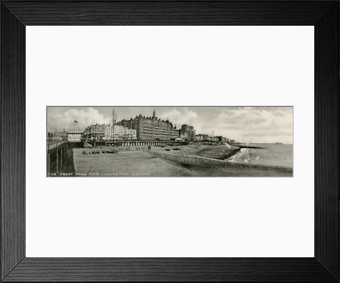 Framed Print : View of the Front looking east, Brighton, Sussex Framed Print : View of the Front looking east, Brighton, Sussex