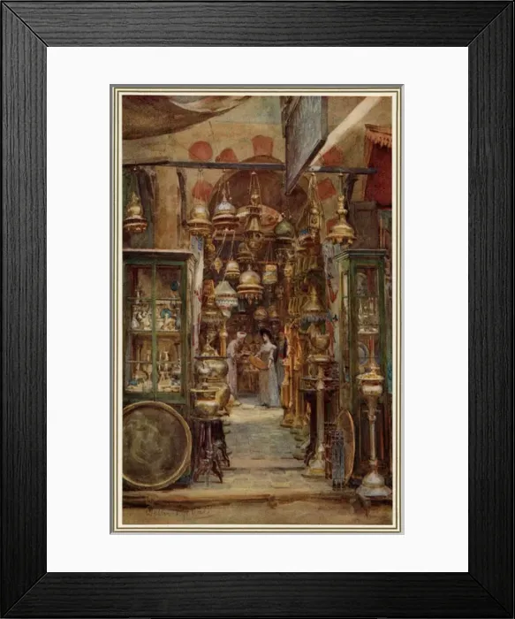 Framed Print : Tourist Bargaining 1912 Framed Print : Tourist Bargaining 1912