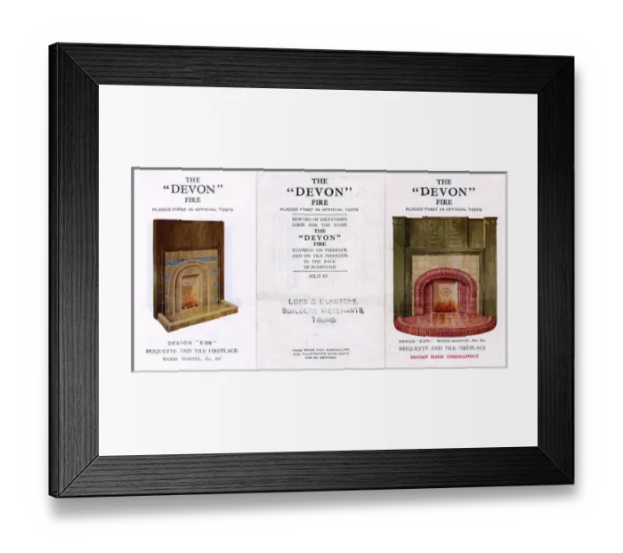 Framed Print : DEVON FIRES Framed Print : DEVON FIRES