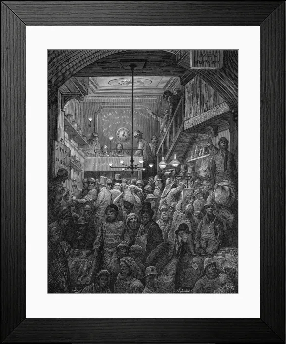 Framed Print : Billingsgate / Dore 1 Framed Print : Billingsgate / Dore 1