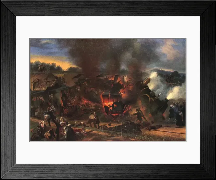 Framed Print : Crash at Meudon 1842 Framed Print : Crash at Meudon 1842