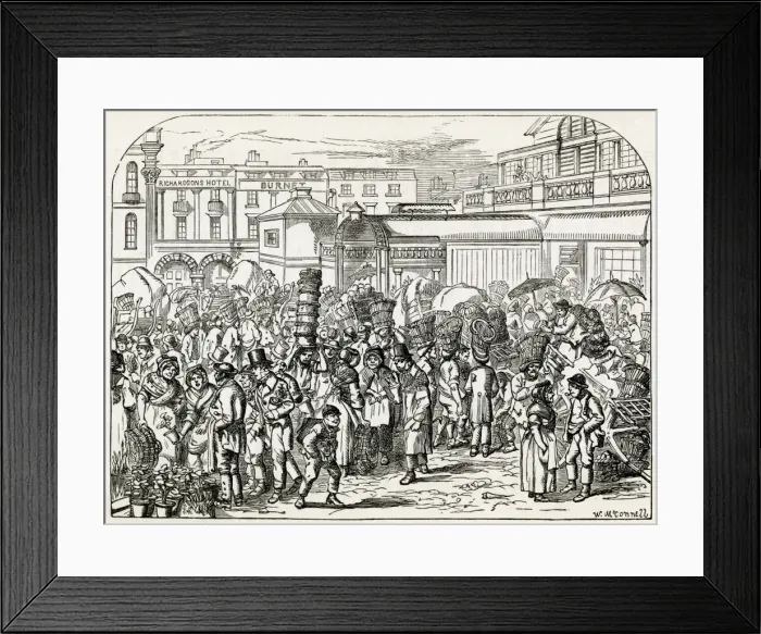 Framed Print : Covent Garden, London 1862 Framed Print : Covent Garden, London 1862