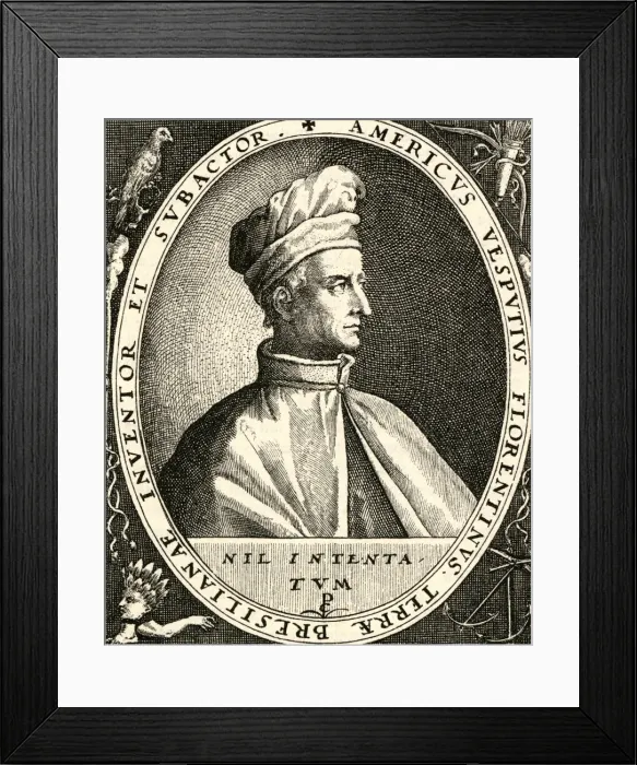 Framed Print : Vespucci (Anon) Framed Print : Vespucci (Anon)