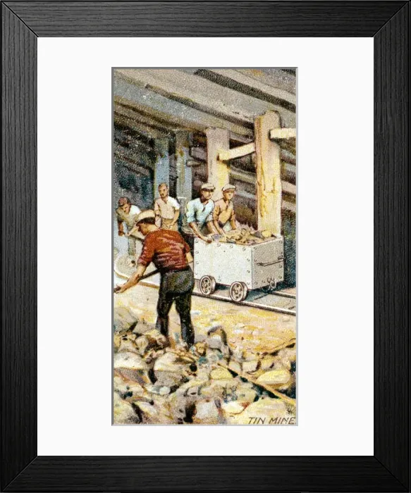 Framed Print : Mining for Tin / Cornwall Framed Print : Mining for Tin / Cornwall