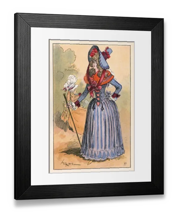 Framed Print : Parisienne of 1790 Framed Print : Parisienne of 1790