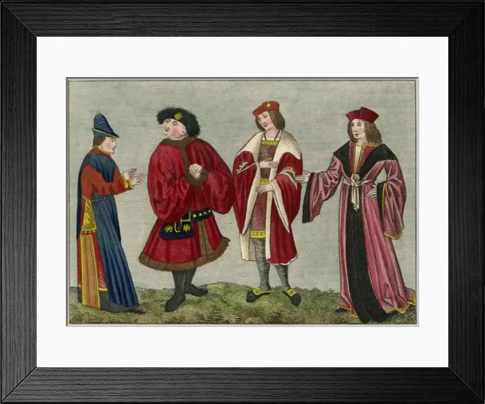 Framed Print : English Courtiers C15+ Framed Print : English Courtiers C15+