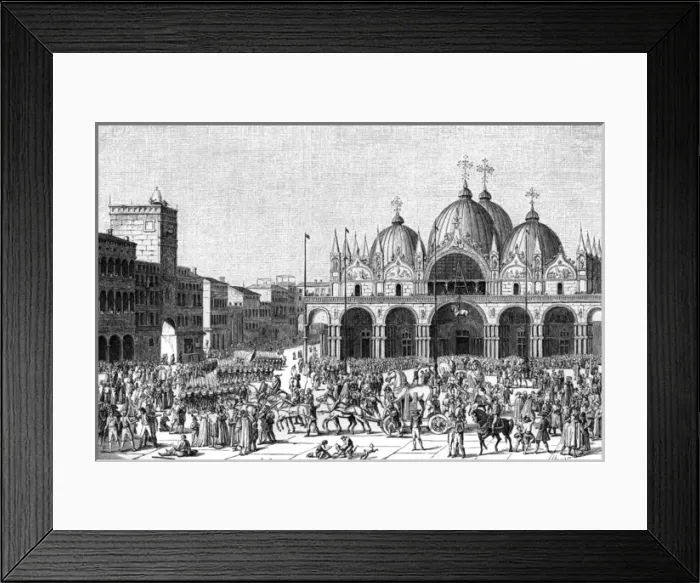 Framed Print : Venice Looted by French Framed Print : Venice Looted by French