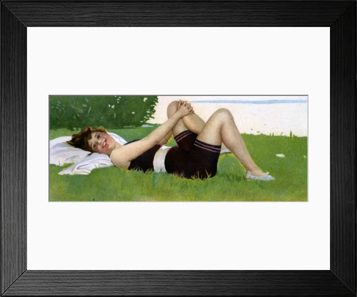 Framed Print : Bathing Beauty Vienne 1 Framed Print : Bathing Beauty Vienne 1