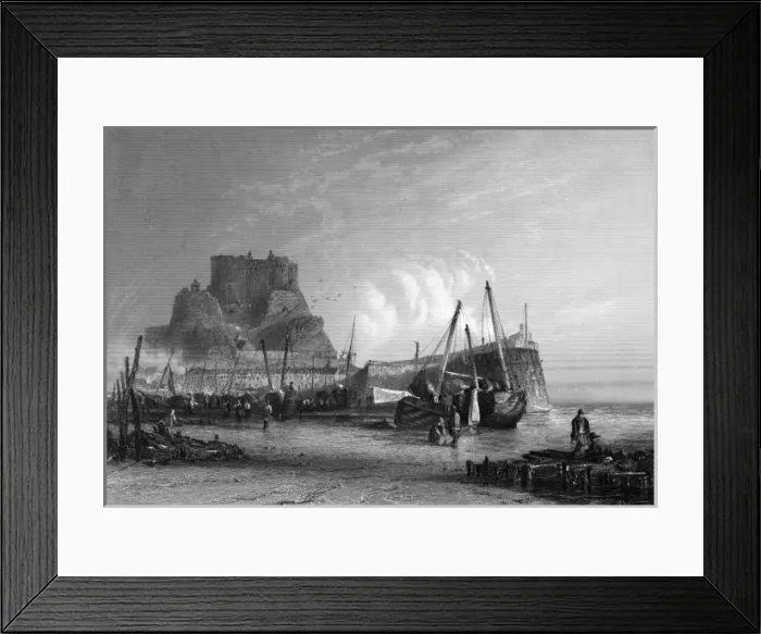 Framed Print : Jersey / Mont Orgueil 1835 Framed Print : Jersey / Mont Orgueil 1835