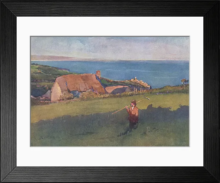 Framed Print : Cornwall / Mounts Bay 1909 Framed Print : Cornwall / Mounts Bay 1909