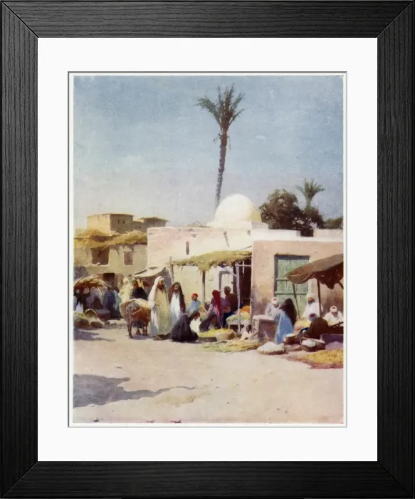 Framed Print : Egyptian Market Scene Framed Print : Egyptian Market Scene