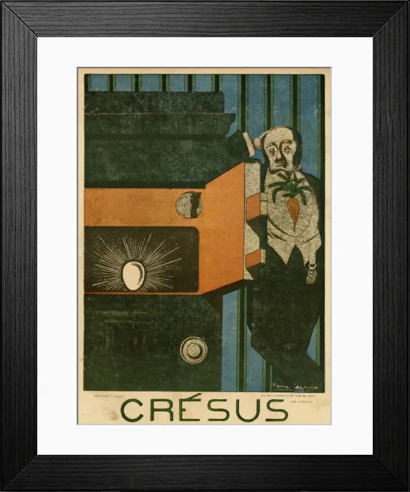 Framed Print : Cartoon, Croesus, WW1 Framed Print : Cartoon, Croesus, WW1