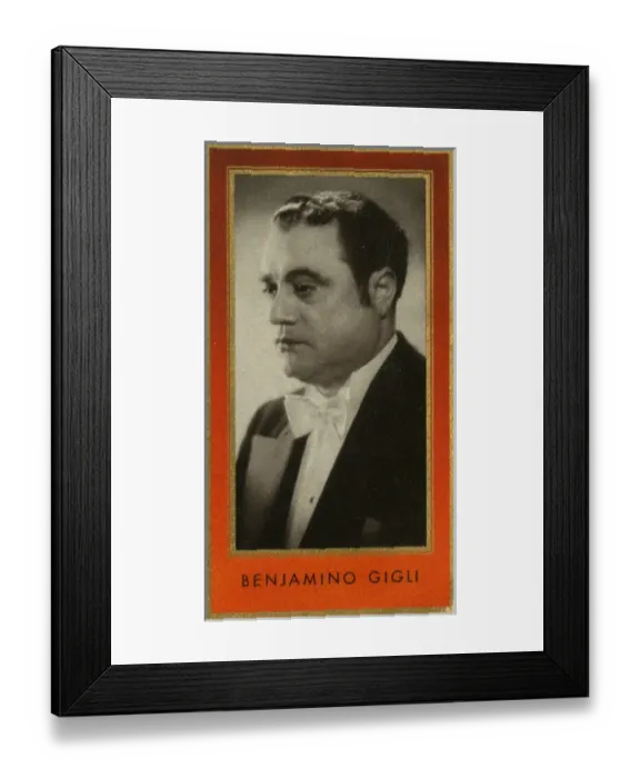 Framed Print : Beniamino Gigli / Cig Framed Print : Beniamino Gigli / Cig