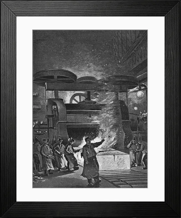 Framed Print : Rolling Metal for Ships Framed Print : Rolling Metal for Ships